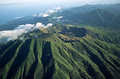 La Soufriere volcano crater, St. Vincent